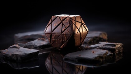 Photo of a Serene Candle Illuminating a Natural Setting