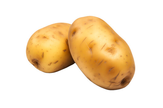 a couple of potatoes on a black background
