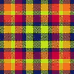 Fabric tartan texture of seamless plaid check with a pattern background vector textile.