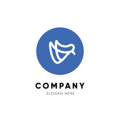 Lettermark Initials Monogram V logo design template