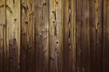 Vintage wooden wall background. Natural wood texture for design.