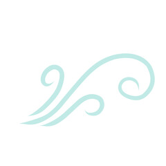 Wind icon. Winds vector icons. Wind air movement for weather and forecast symbol. Contains sign of storm, tornado, and breeze. Design graphic in outline style illustration.