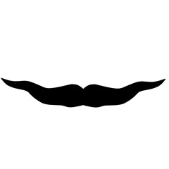 Mustache Icon Vector Logo Template Flat Design