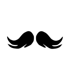 Mustache Icon Vector Logo Template Flat Design