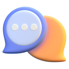 chat 3D Illustration Icon Pack Element