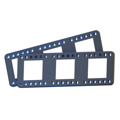 film strip 3D Illustration Icon Pack Element