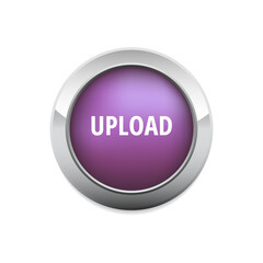 Big purple upload button, shiny website UI element