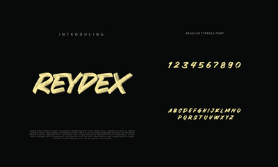 Best Alphabet Painting Paint Brush Beauty Script Logotype Font lettering handwritten