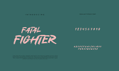 Best Alphabet Painting Paint Brush Beauty Script Logotype Font lettering handwritten