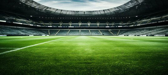 Profesional football stadium. Generative AI technology.	
