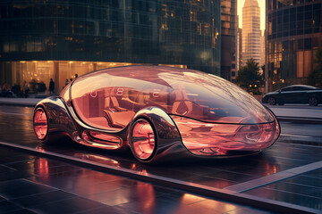 Hypermodernes Auto im luxuriösen Design