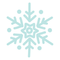 Christmas snowflake hand drawn