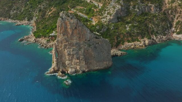 Sardinia from the Sky: Monolite di Pedra Longa as a Natural Jewel.