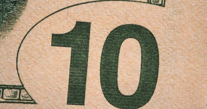 Different currencies banknotes from whole world. Various background wallpaper in studio. Cash savings for purchases in countries time lapse