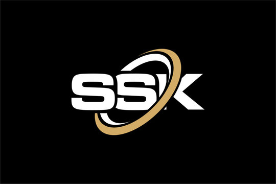 SSK creative letter logo design vector icon illustration