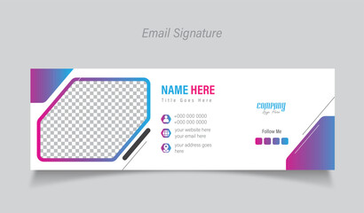 Email signature template