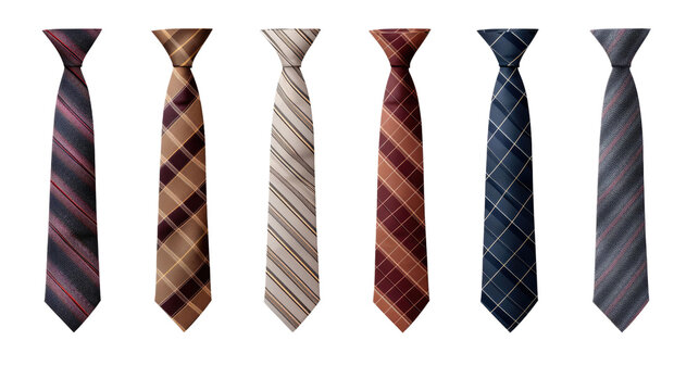 Set of Colored Ties 