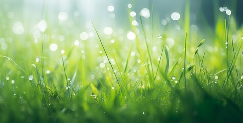 Naklejka premium Grass flower in soft focus and blurred with vintage style for background