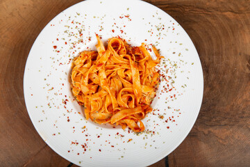 Delicious Italian pasta, Spaghetti, Fettuccine, Macaroni, Fusilli, Bow ties, Penne