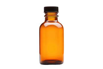 Amber Glow A Safe Haven for Supplements Isolated On Transparent Background.