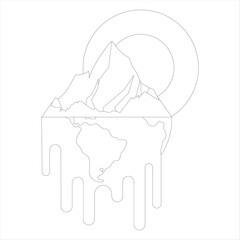 Global warming coloring pages