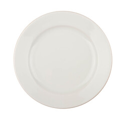 Shallow plate on white background