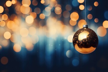 Festive Christmas Bokeh Background