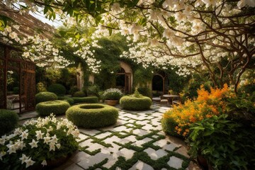 Enchanting Summer Gardens: Explore Pathways Flower Beds and Scenic Landscapes Gardening Tips: Creating Beautiful Outdoor Spaces