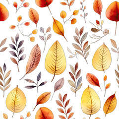 Obraz premium Seamless flowers illustration, created by AI.