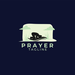 Creative logo prayer logo template
