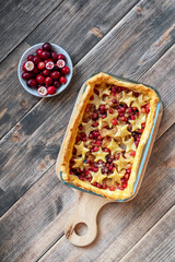Apple Cranberry Pie. Crispy, sweet apples paired with tart cranberries on a delicate flaky pie crust.	