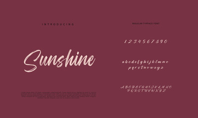 Best Alphabet Painting Paint Brush Beauty Script Logotype Font lettering handwritten