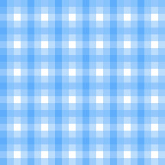 Checked plaid seamless pattern stripes sweet blue vector