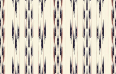 Fototapeta premium Ethnic abstract ikat art. Aztec ornament print. geometric ethnic pattern seamless color oriental. Design for background ,curtain, carpet, wallpaper, clothing, wrapping, Batik, vector illustration.