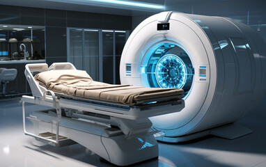 urządzenie do rezonansu magnetycznego, prześwietlenie. - obrazy, fototapety, plakaty