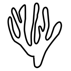 coral outline 