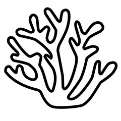coral outline 