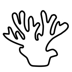 coral outline 