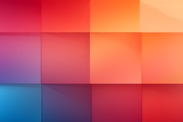 Bold Color Blocks: Smooth Texture with Vibrant Red-Orange, Magenta, Yellow, and Blue Quadrants