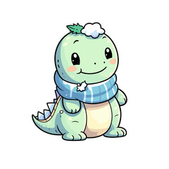 Winter dinosaur vector clipart. Good for fashion fabrics, children’s clothing, T-shirts, postcards, email header, wallpaper, banner, events, covers, advertising, and more.