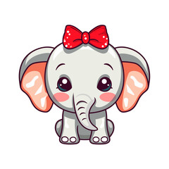 Cute elephant vector clipart. Good for fashion fabrics, children’s clothing, T-shirts, postcards, email header, wallpaper, banner, events, covers, advertising, and more.