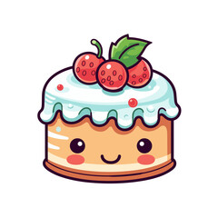 Cake vector clipart. Good for fashion fabrics, children’s clothing, T-shirts, postcards, email header, wallpaper, banner, events, covers, advertising, and more.