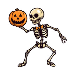 Skeleton vector clipart. Good for fashion fabrics, children’s clothing, T-shirts, postcards, email header, wallpaper, banner, events, covers, advertising, and more.