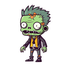 Cute scary toy Halloween character vector clipart. Good for fashion fabrics, children’s clothing, T-shirts, postcards, email header, wallpaper, banner, events, covers, advertising, and more.