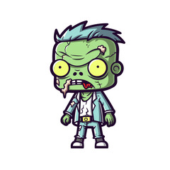 Zombie vector clipart. Good for fashion fabrics, children’s clothing, T-shirts, postcards, email header, wallpaper, banner, events, covers, advertising, and more.