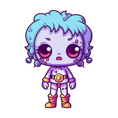 Cute scary toy Halloween character vector clipart. Good for fashion fabrics, children’s clothing, T-shirts, postcards, email header, wallpaper, banner, events, covers, advertising, and more.