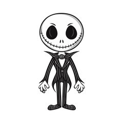 Cute scary toy Halloween character vector clipart. Good for fashion fabrics, children’s clothing, T-shirts, postcards, email header, wallpaper, banner, events, covers, advertising, and more.