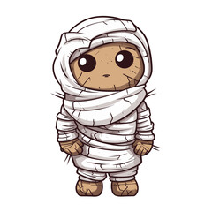 Cute scary toy Halloween character vector clipart. Good for fashion fabrics, children’s clothing, T-shirts, postcards, email header, wallpaper, banner, events, covers, advertising, and more.