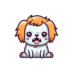 Cute scary dog Halloween character vector clipart. Good for fashion fabrics, children’s clothing, T-shirts, postcards, email header, wallpaper, banner, events, covers, advertising, and more.