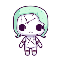 Scary toy vector clipart. Good for fashion fabrics, children’s clothing, T-shirts, postcards, email header, wallpaper, banner, events, covers, advertising, and more.